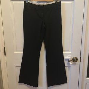 Black dress pants, with pin stripe